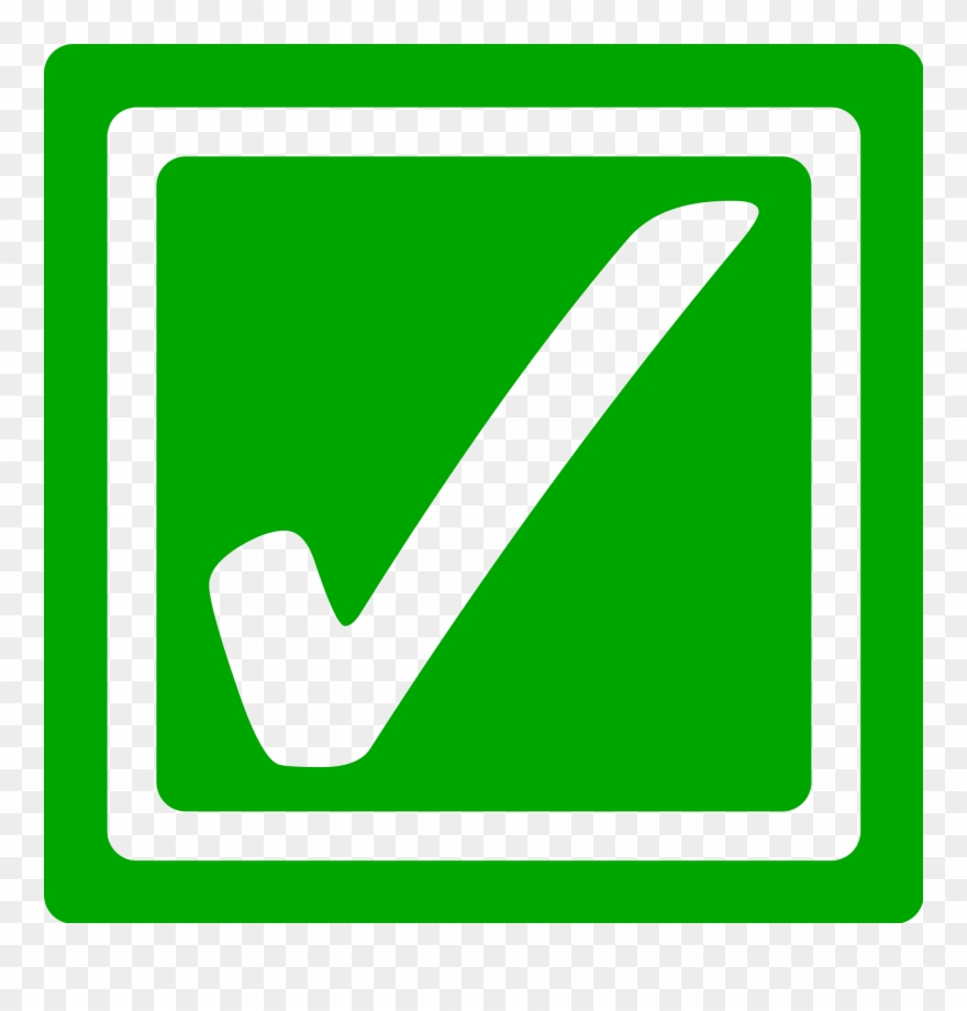 Check Box Clipart 14, Buy Clip Art - Green Tick Box Icon - Png Download