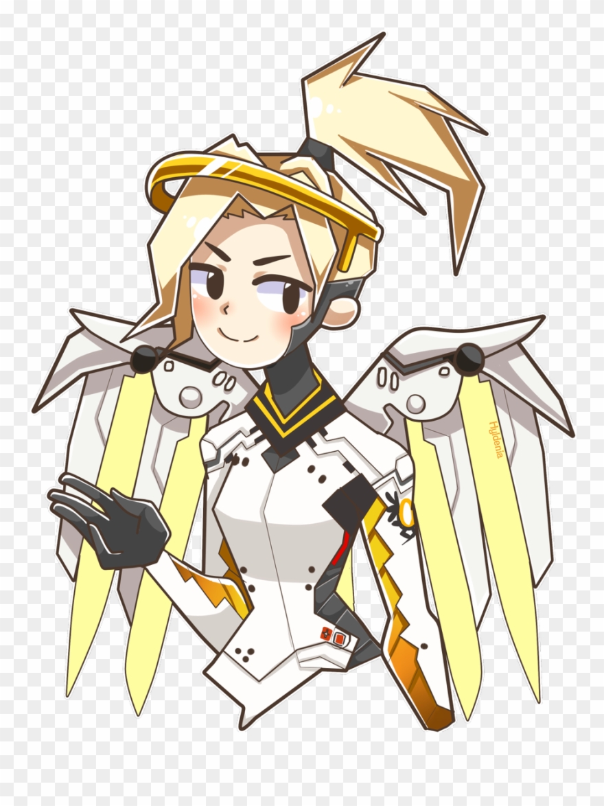 Cartoon Style Mercy Fanart - Fan Art Clipart