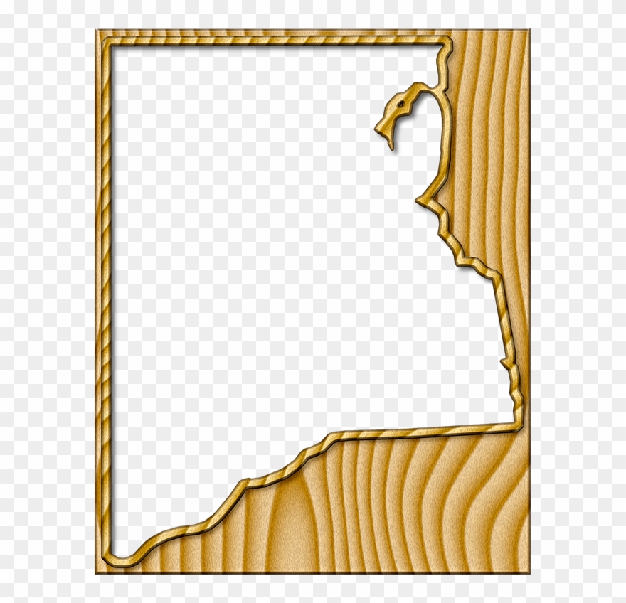A Map Of Clay With The Map Area Carved From A Blond - Map Clipart