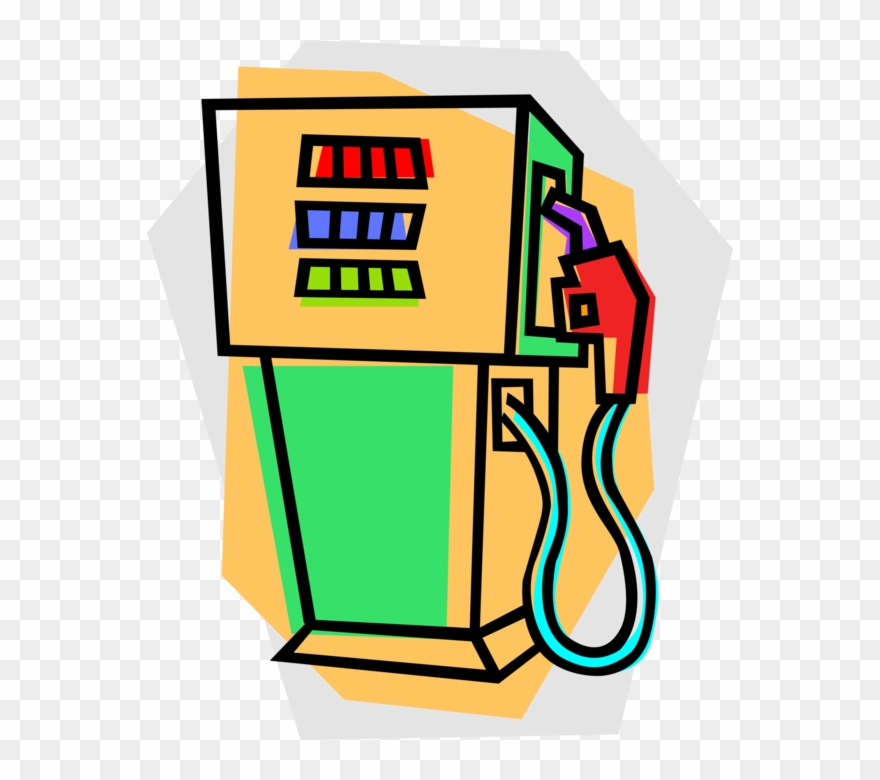 Vector Illustration Of Gas Station Petroleum Fuel Gasoline - Gas Pump Clipart