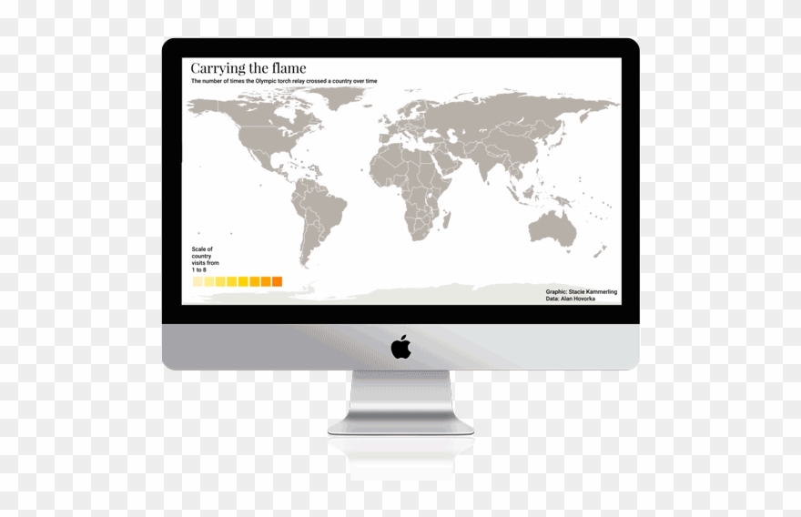 Storyboarding, Map Research, Animation - Pretty World Map Clipart