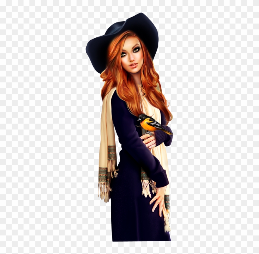 Created By Janet Iannarone 3d Girl, Tube, Clip Art, - Costume Hat - Png Download