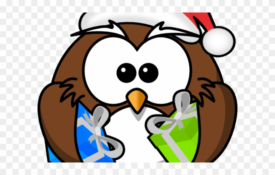 Santa Owl Cliparts - Cartoon Owls - Png Download (#1640086) - PinClipart