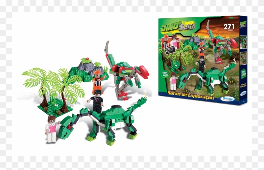 Detalhes - Blocos De Montar De Dinossauro Clipart