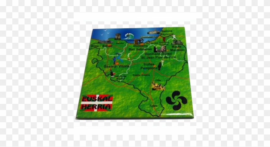 Imán Mapa De Euskal Herria - Grass Clipart