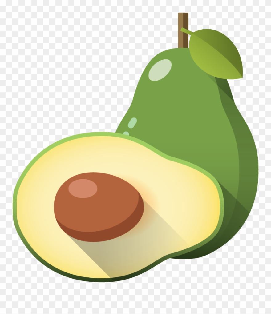 Avocado Illustration Creative Hand Painted Handpainted - Cartoon Avocado Clipart