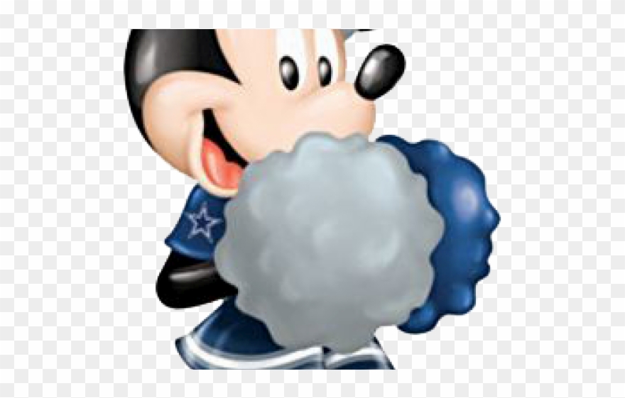 Mickey Mouse Clipart Dallas Cowboys - Clipart Minnie Mouse Cheer - Png Download