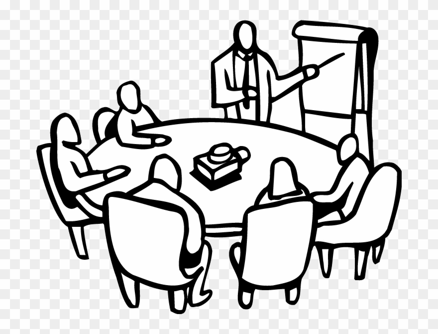 Must Like Kng Author And His Knights, This Activity - Round Table Meeting Drawing Clipart