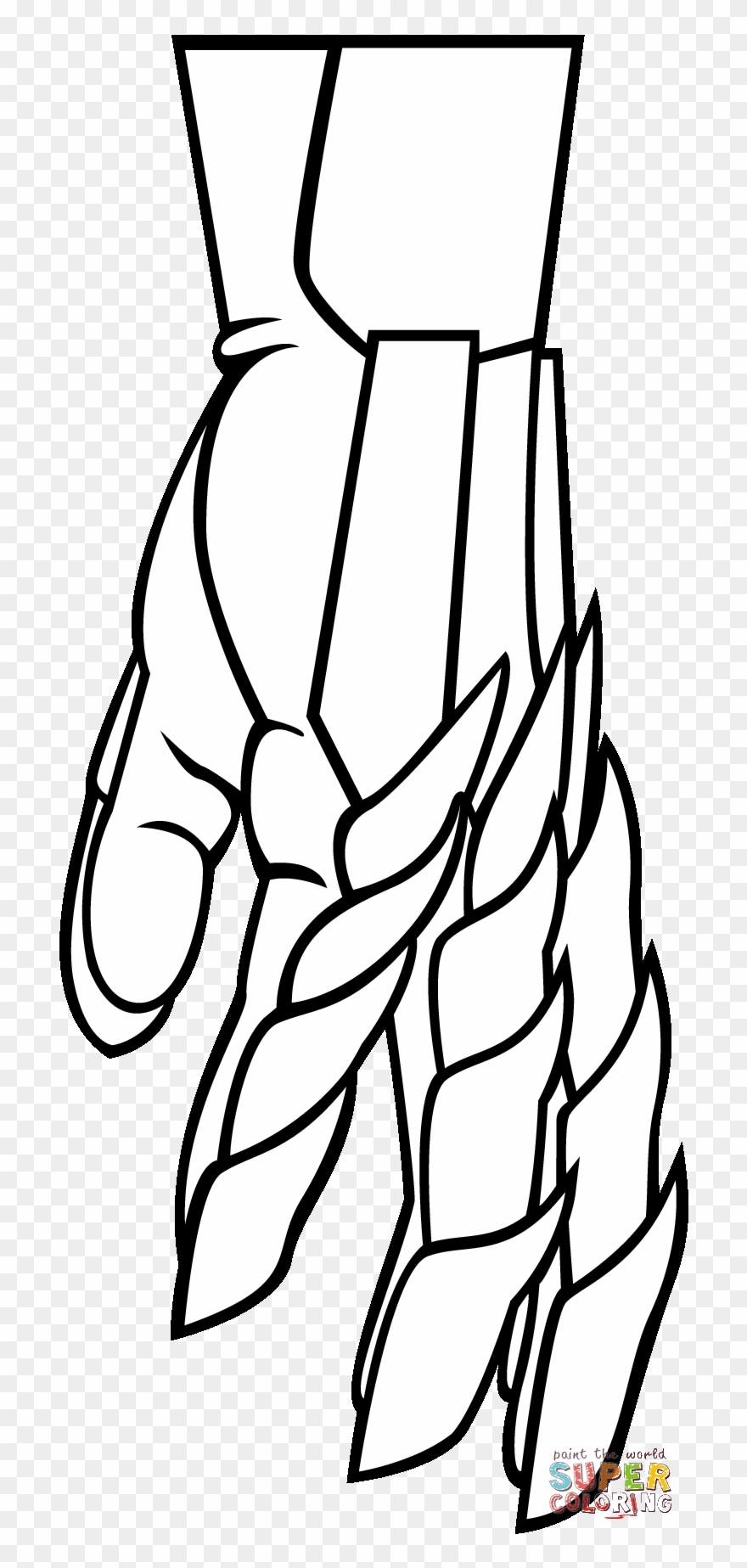 Click The Knight's Hand - Knights Hand Drawing Clipart