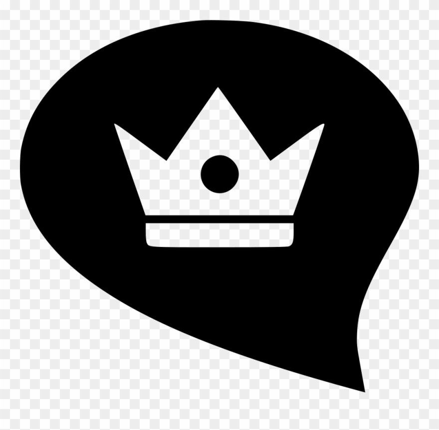 Crown King Queen Bubble Comments - Scalable Vector Graphics Clipart