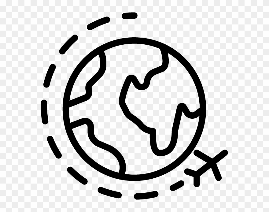 Travel To A New Or Foreign Place - Travel The World Free Icon Clipart