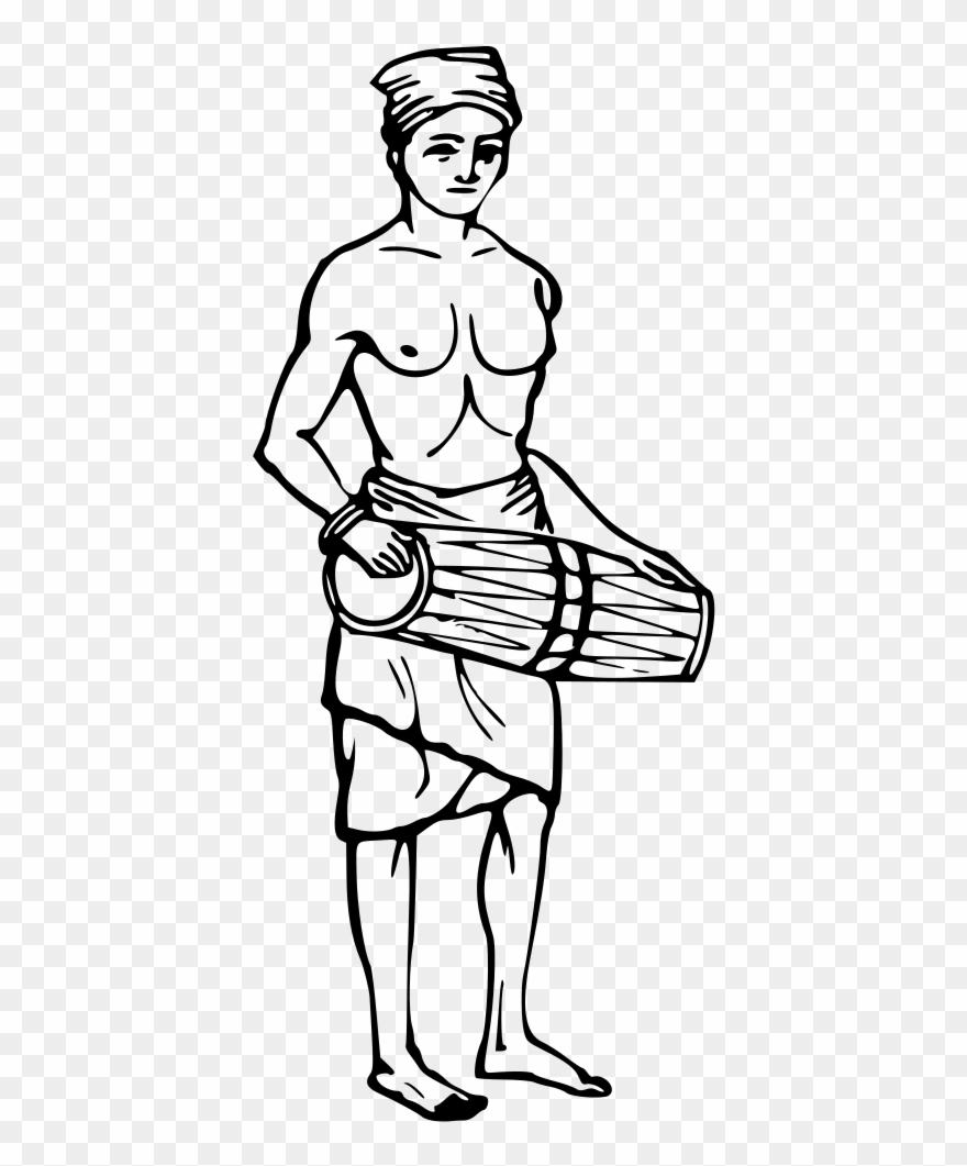 19th Century Sinhalese Drummer - Portable Network Graphics Clipart