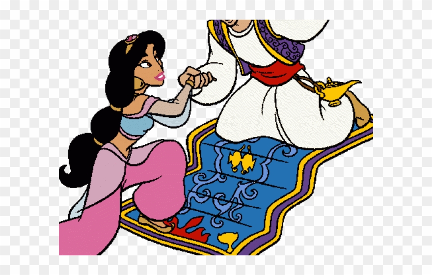 Princess Jasmine Clipart Yellow - The Walt Disney Company - Png Download