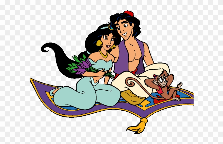 Princess Jasmine Clipart Aladdin Jasmine - Aladdin Transparent Carpet Gif - Png Download
