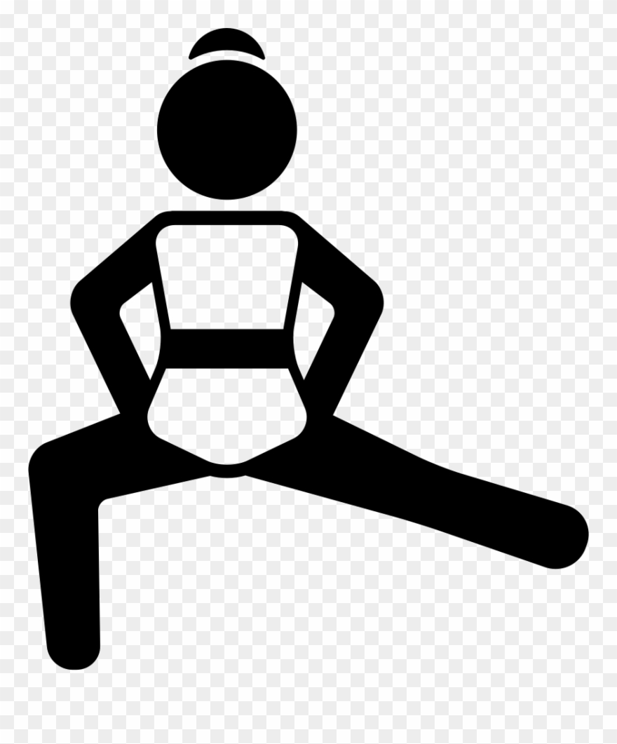 Girl Streching Left Leg And Flexing Right Leg Comments - Girls Leg Icon Png Clipart