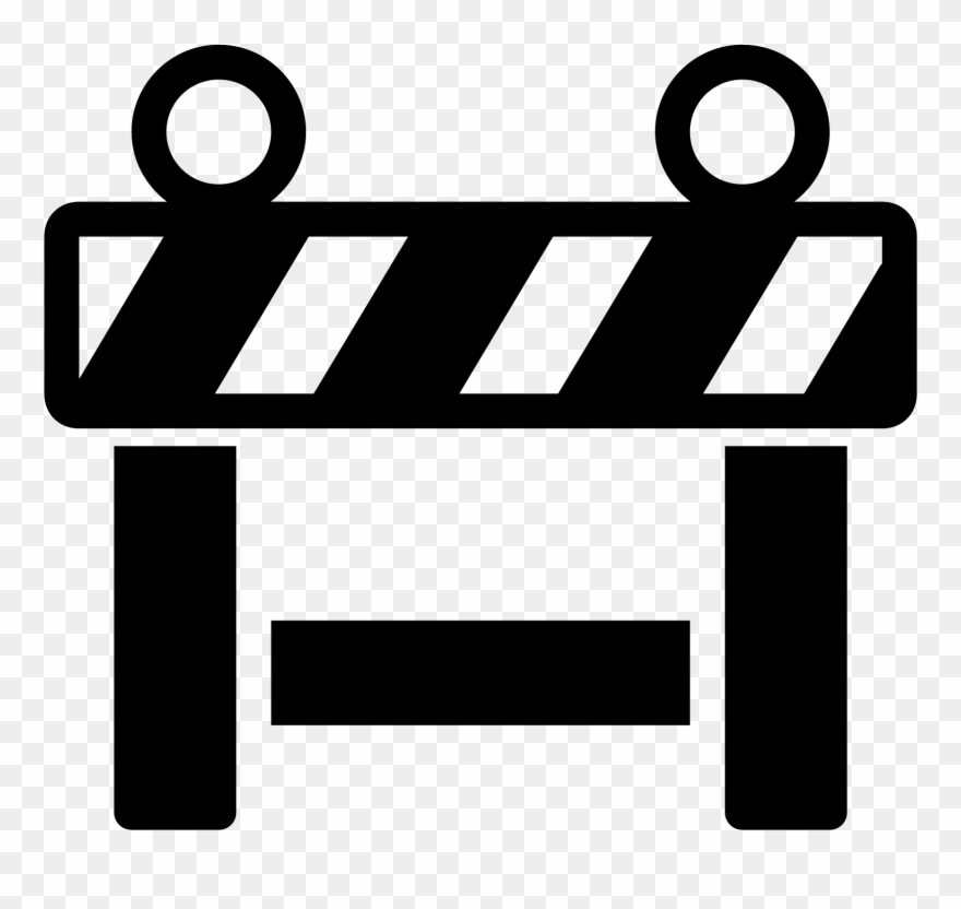 Roadblock Filled Icon - Icon Clipart