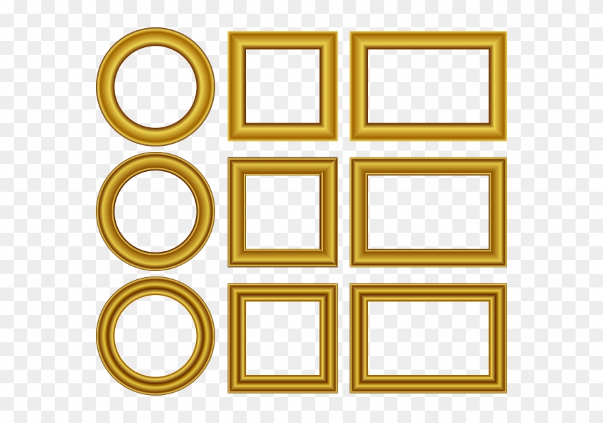 Gold Frames Set Png Clip Arts Transparent Png