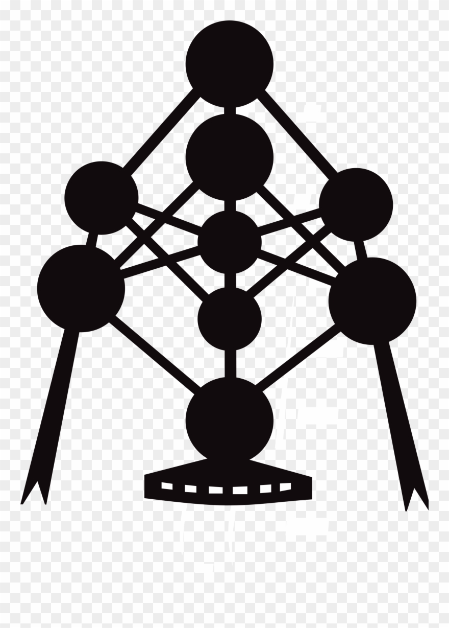 Belgian Road Sign S35 - Atomium Clipart