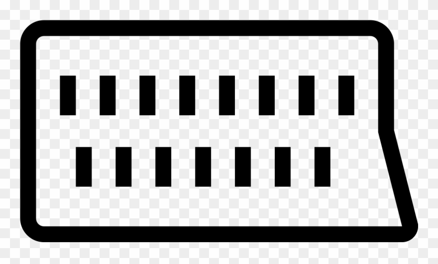 The Scart Icon Is A Rectangle With Rounded Edges, But - Scart Icon Clipart