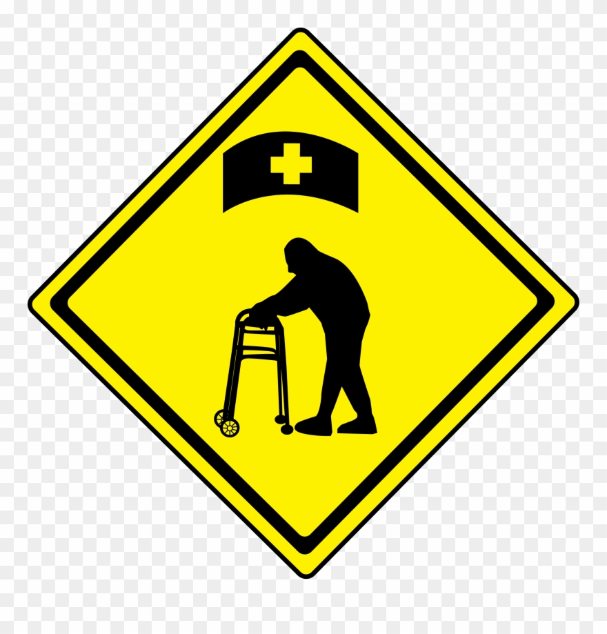 Nursing Home Road Sign - Handlebar St Louis Clipart
