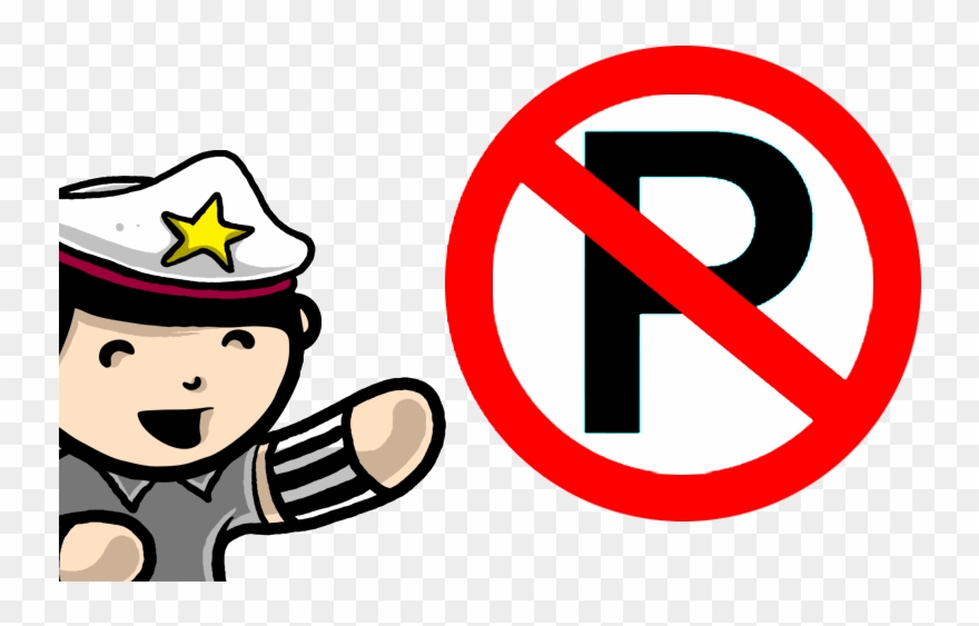 No Parking Sign In Arabic Clipart