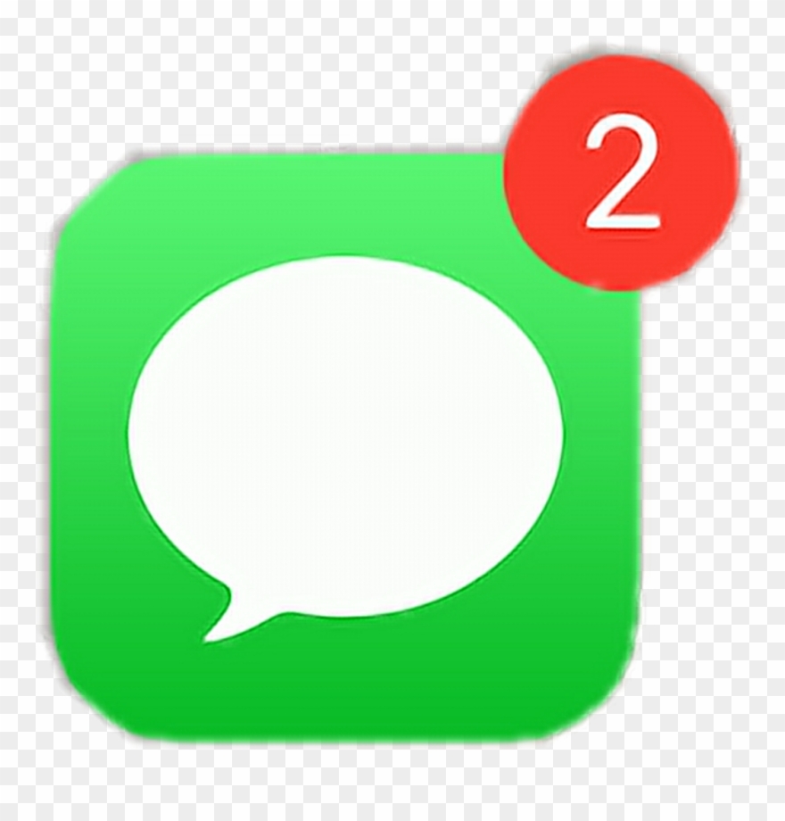 Messages App Notification Iphone Freetoedit - Iphone Clipart