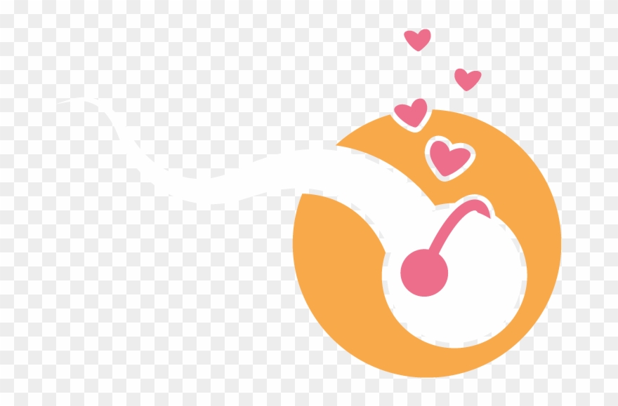 Icon Only White Sperm Orange - Portable Network Graphics Clipart