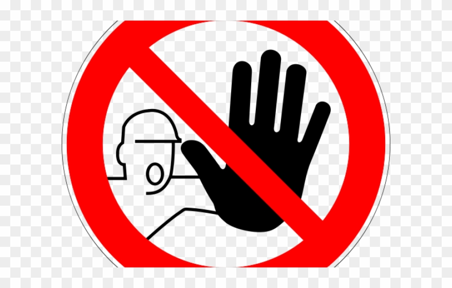 Beans And Eggs - Unauthorized Access Sign Clipart