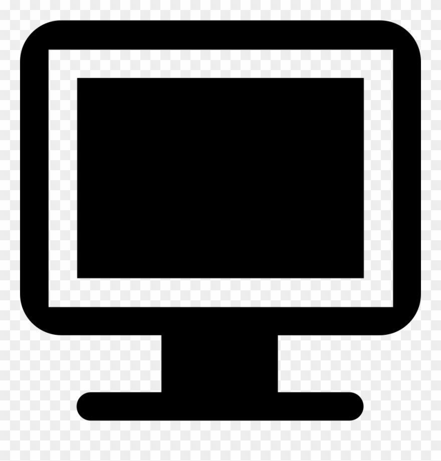 Monitor With Mouse Cursor - Digital Computer Icon Clipart