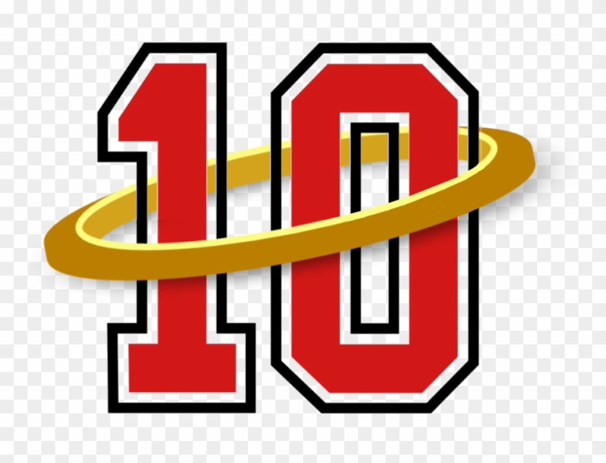 Halos For Helmets - Football Jersey Number 80 Clipart