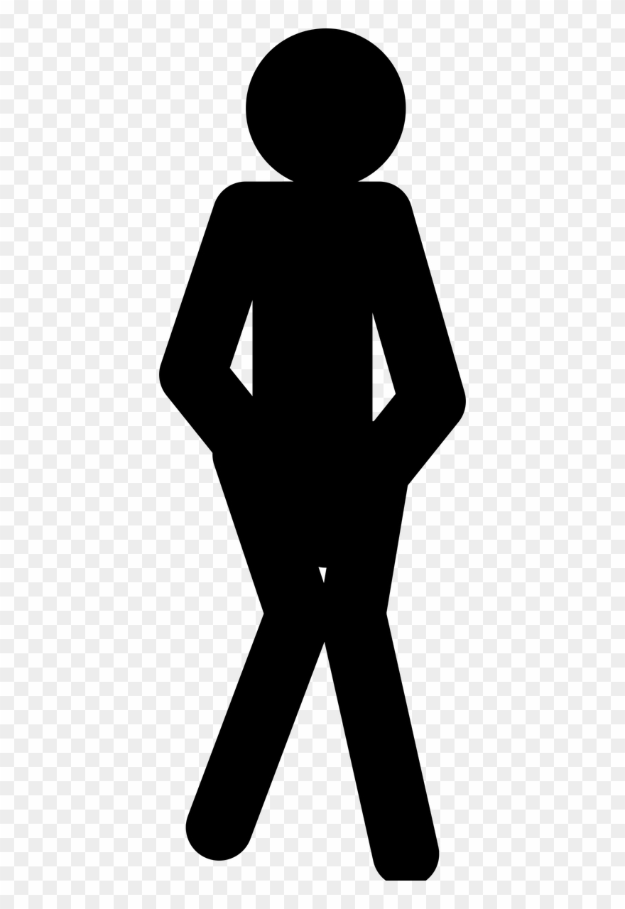 Flush This On Twitter - Stick Figure Needing To Pee Clipart