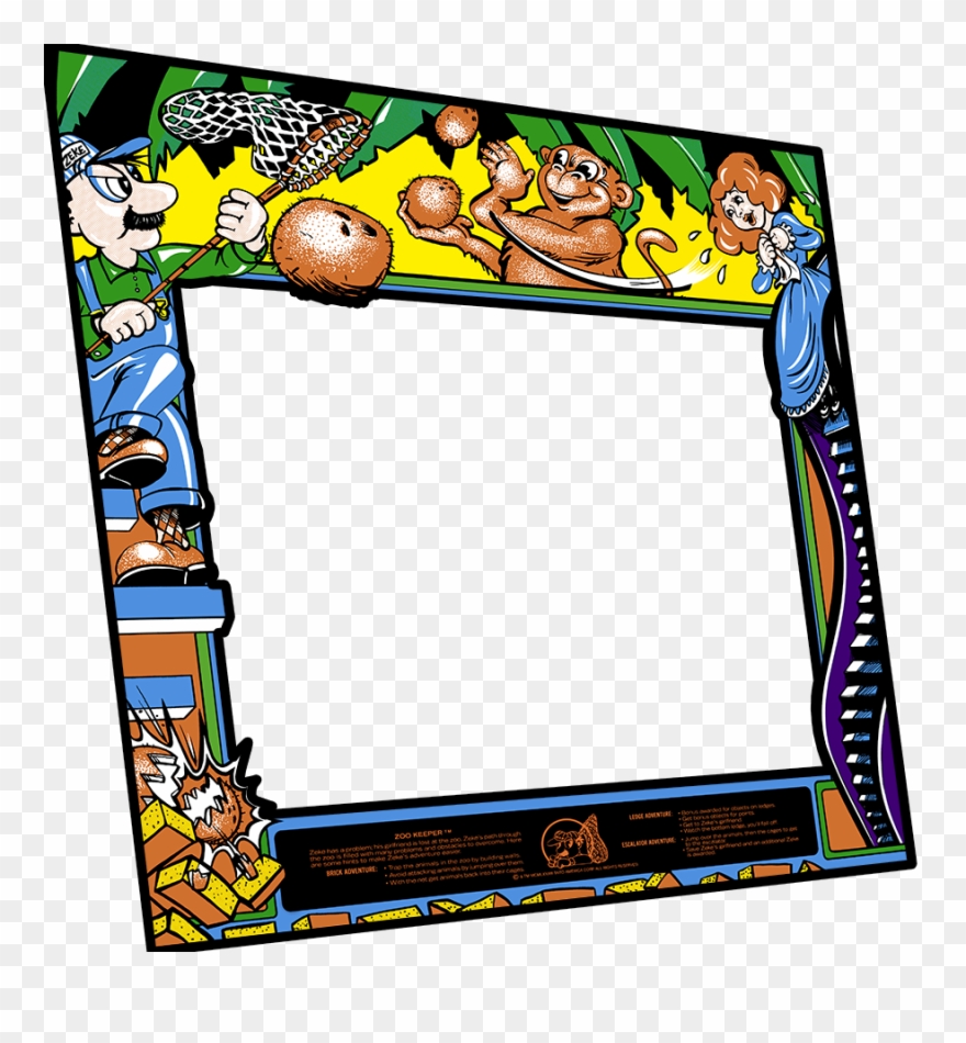 Zookeeper Bezel - Arcade Game Clipart