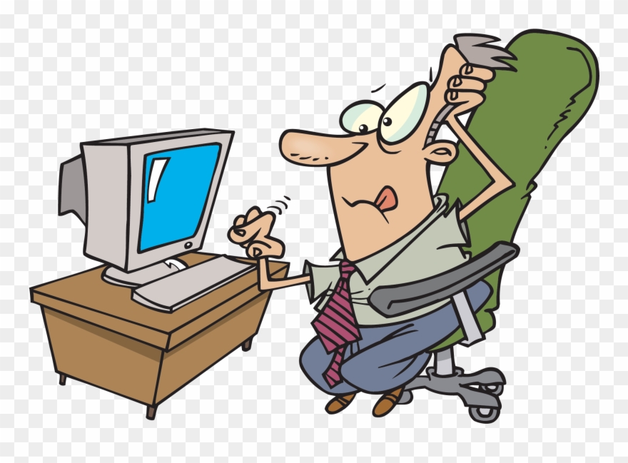 Digital Literacy - Problem Cartoon Clipart