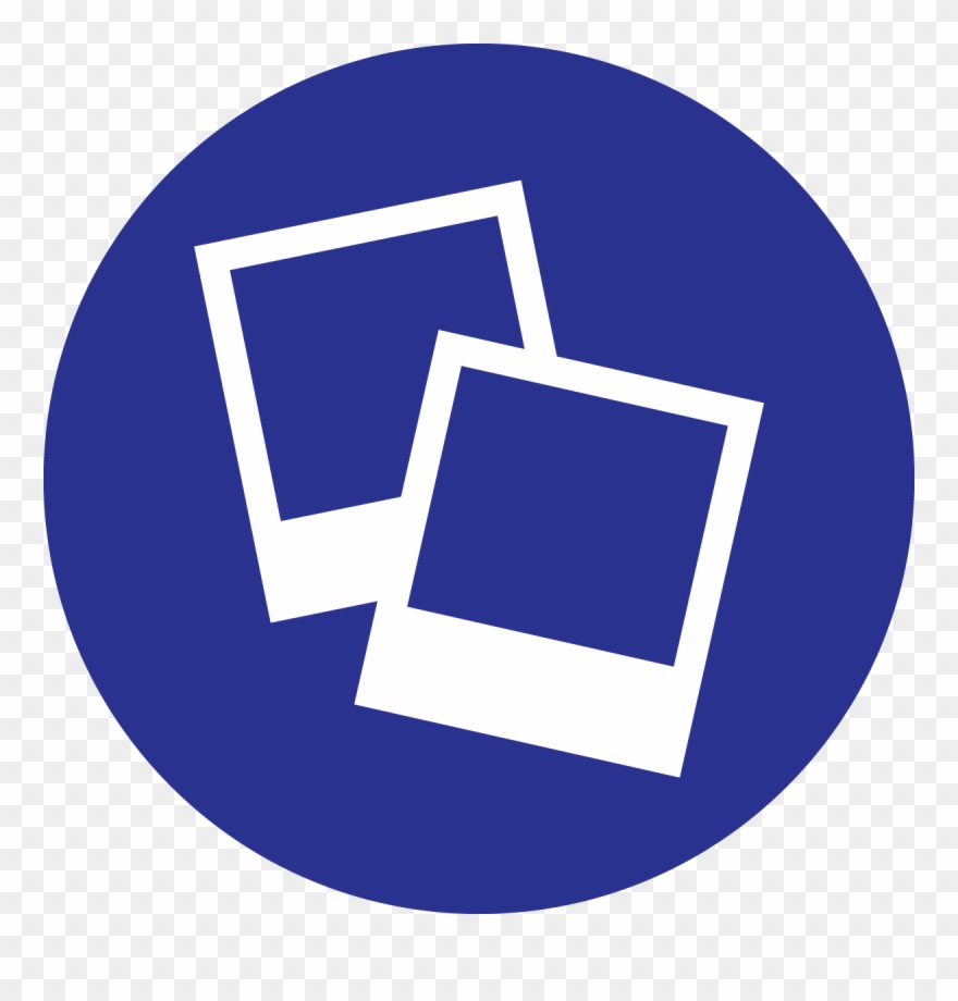 Photo Icon - Blue Photo Booth Icon Clipart