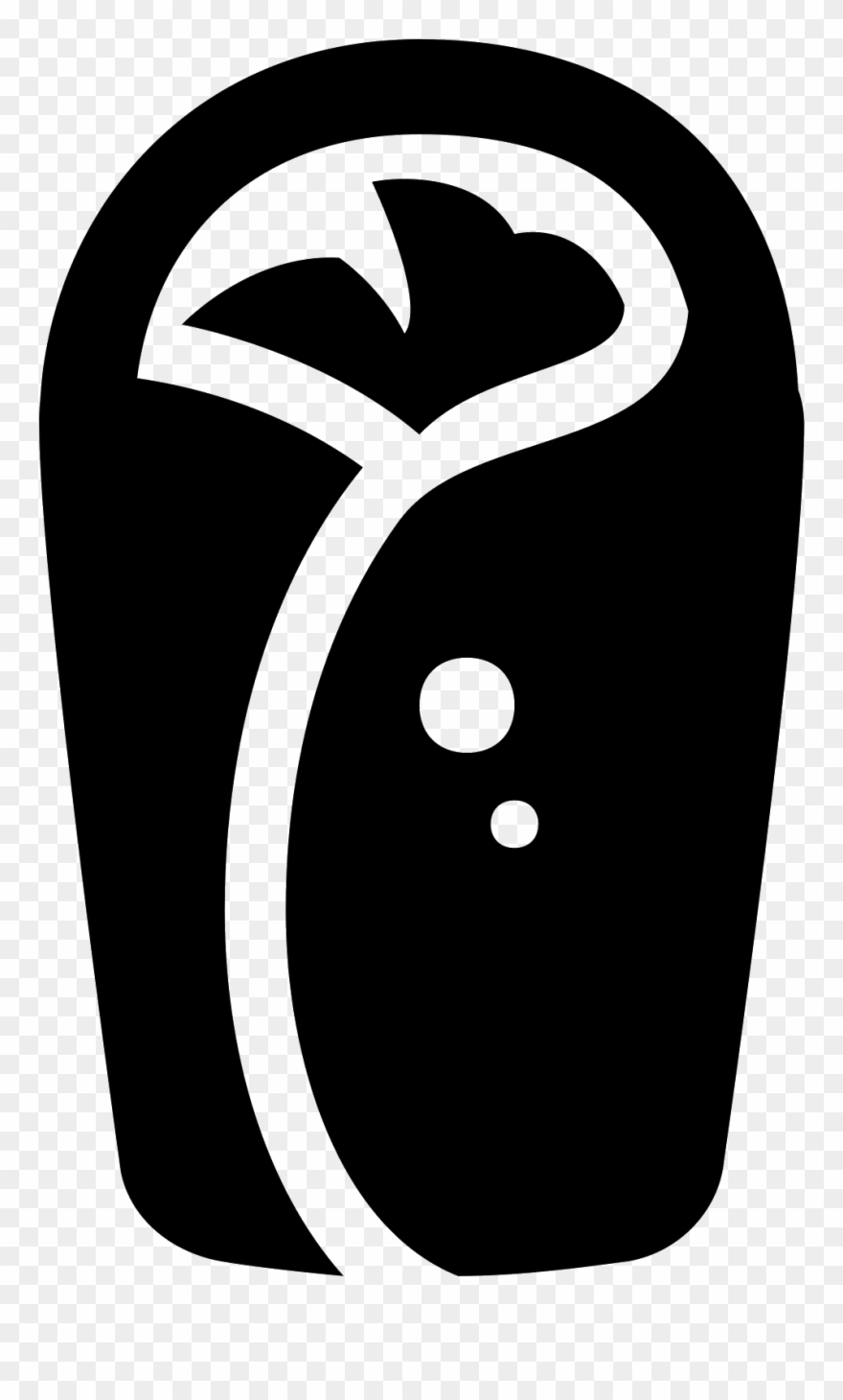There Is An Oblong Food Object Made Up Of A Tortilla - Wraps Icon Clipart