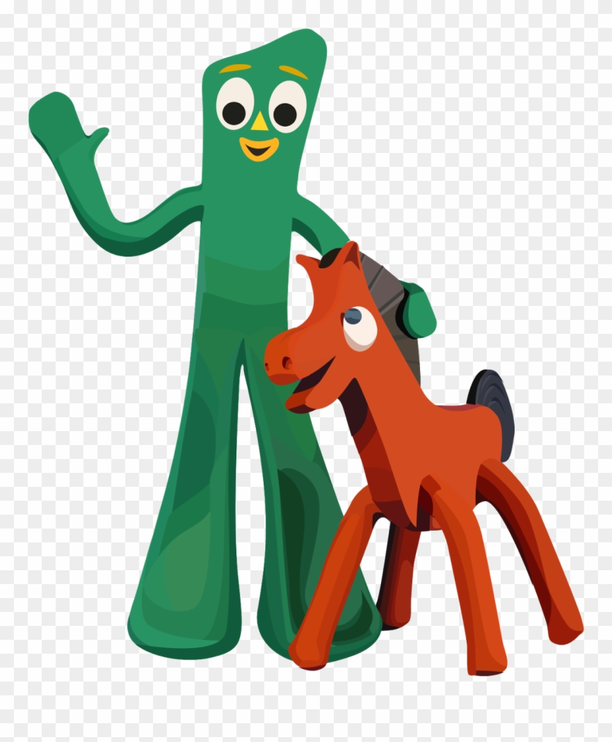 Pokey Plays Hardball - Gumby And Pokey Clipart