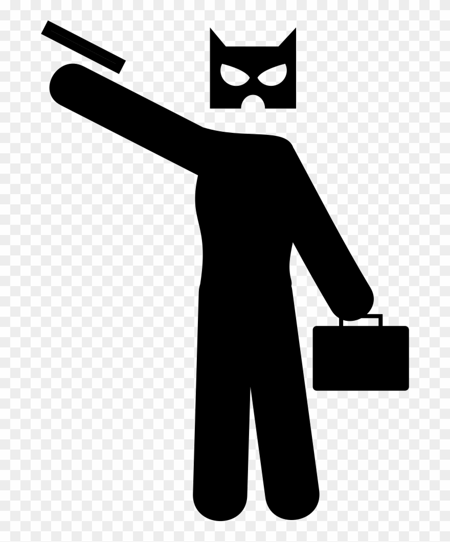 Bank Robbery Svg Png Icon Free Download - Robber Svg Clipart