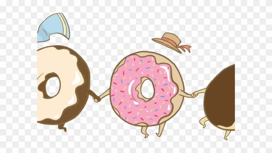 Happy Birthday Clipart Donut - Cartoon Donuts Png Transparent Png
