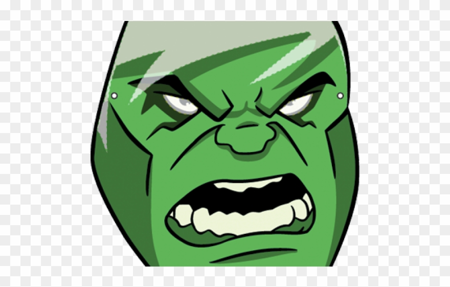 Incredible Hulk Face Printable Clipart
