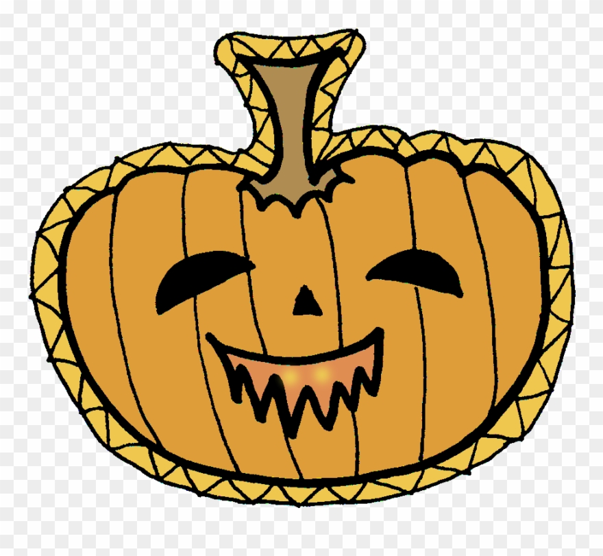 The Pumpkin Is A More Simple Design, I Thought It Might - Halloween Clipart