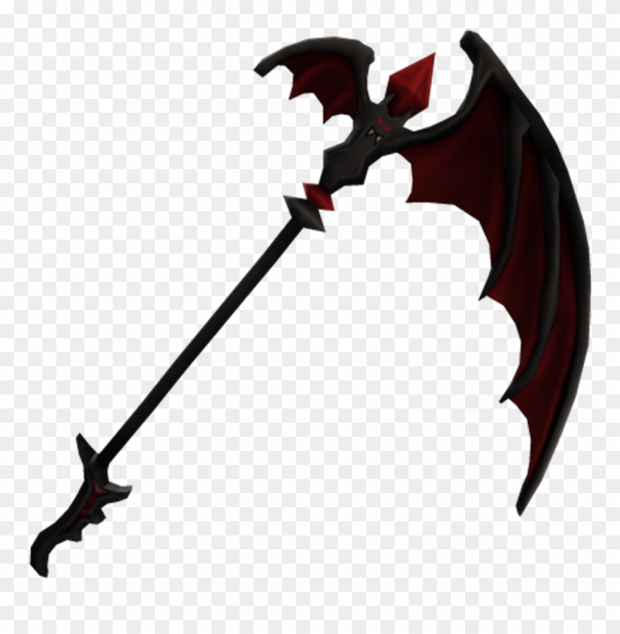 Roblox Red Black Bat Scythe Freetoedit - Roblox Assassin Bat Scythe Clipart