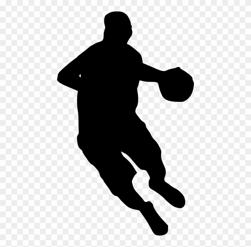 Basketball Player Silhouette Png - Portable Network Graphics Clipart