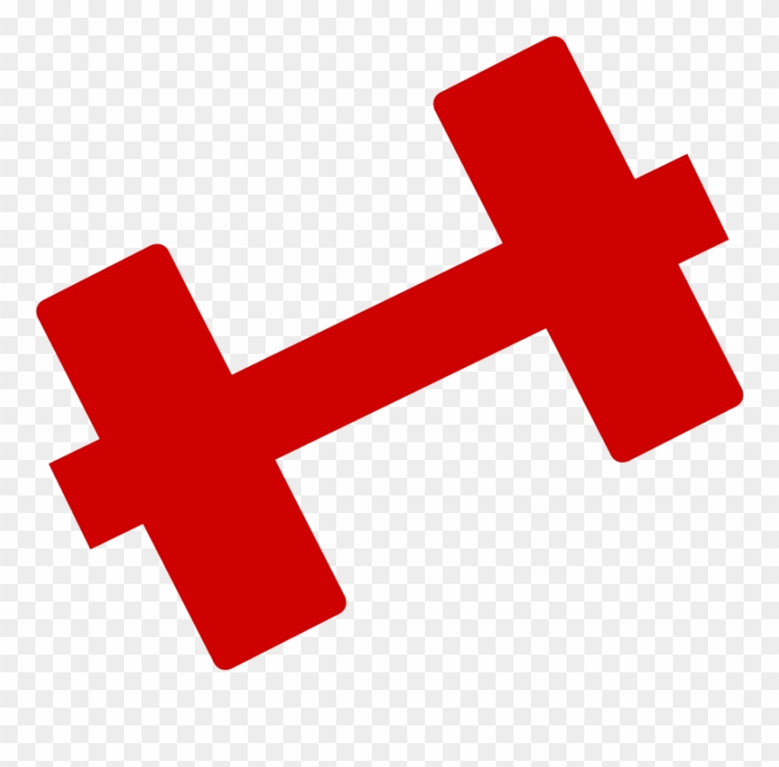 Personal Training Armonia Fitness - Red Dumbbell Icon Png Clipart