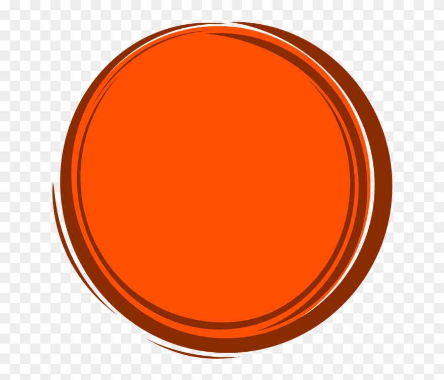 Orange Frame Cliparts 4, Buy Clip Art - Circle - Png Download