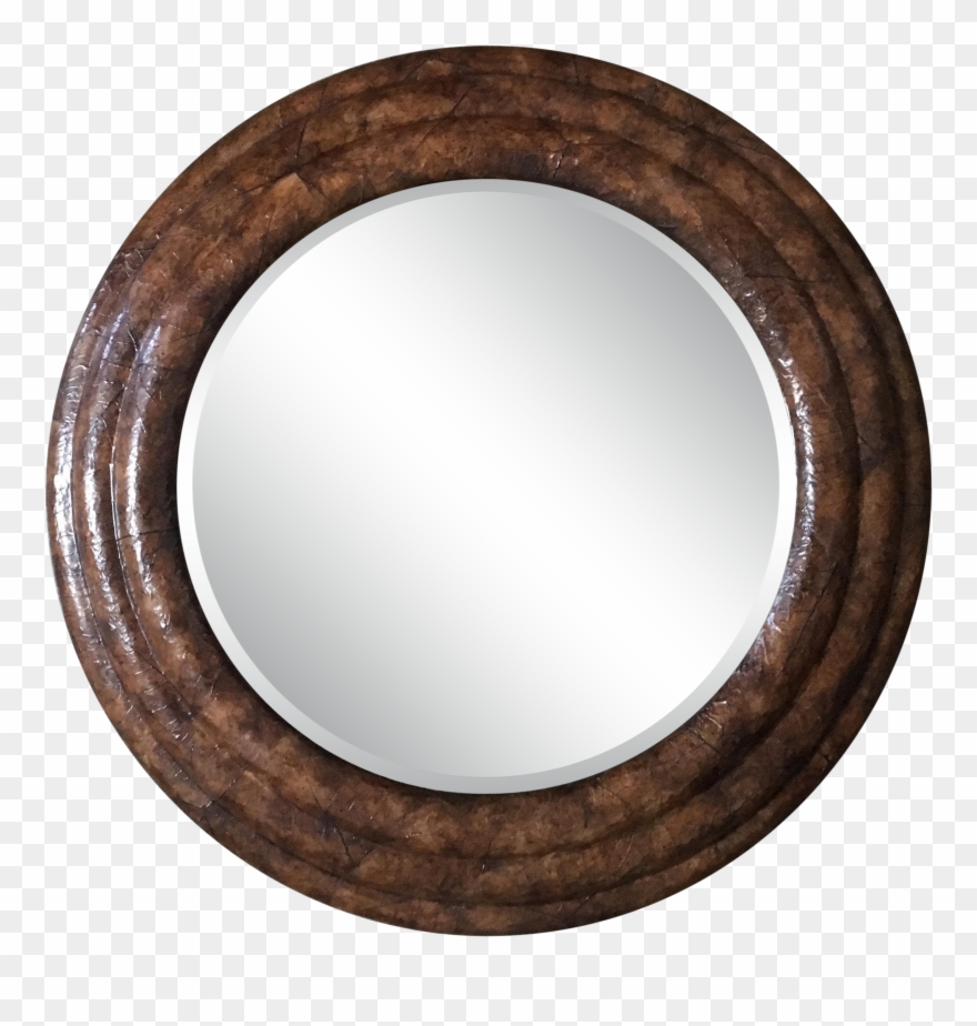 Круглое Зеркало В Деревянной Раме Купить Clipart