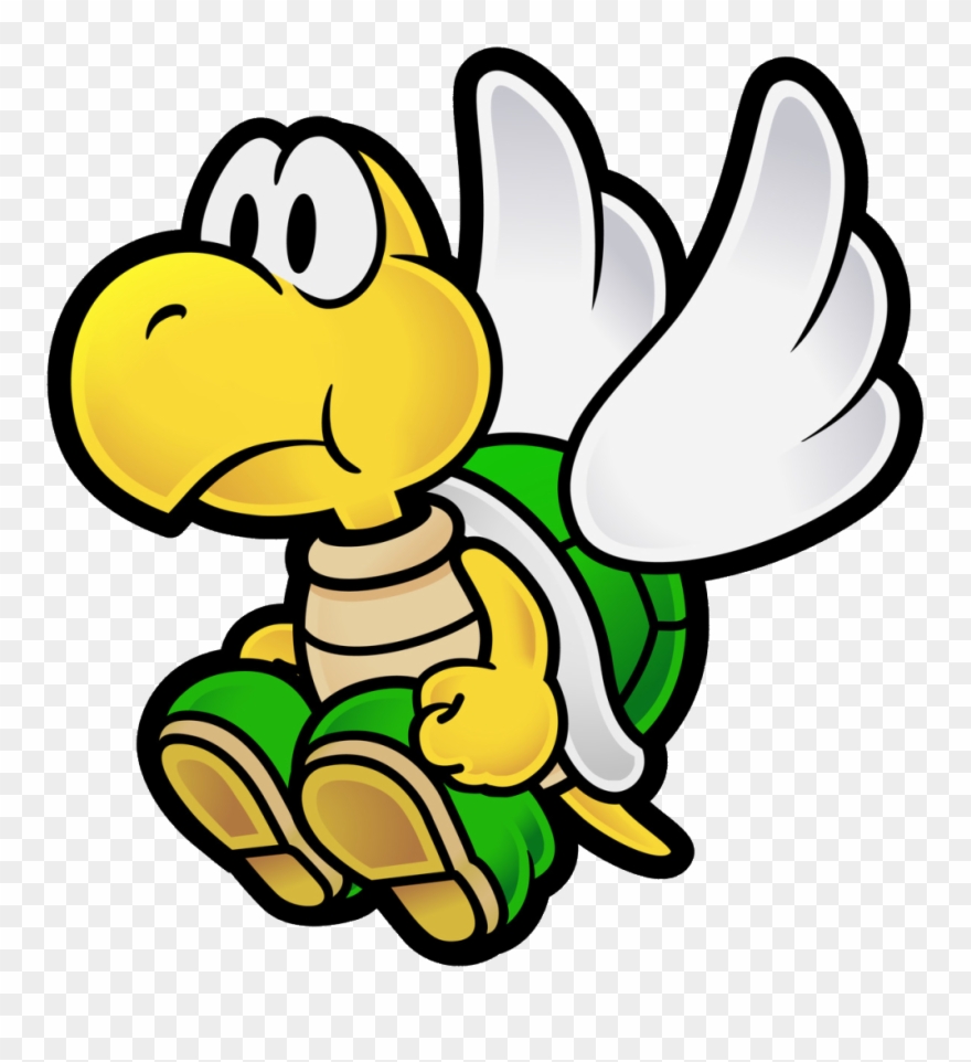 Mario Turtle With Wings Clipart