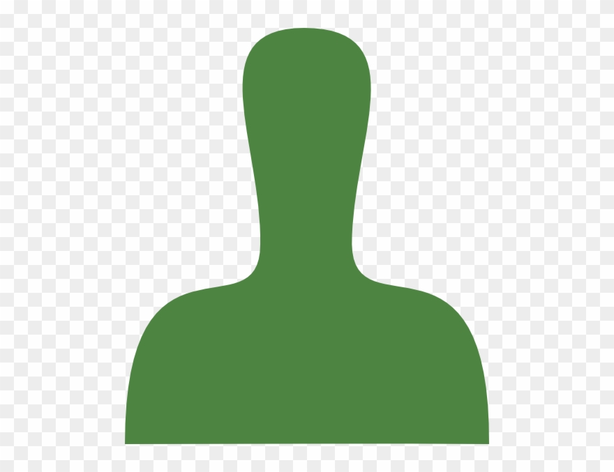 This Free Clip Arts Design Of Green Person Silhouette - Png Download