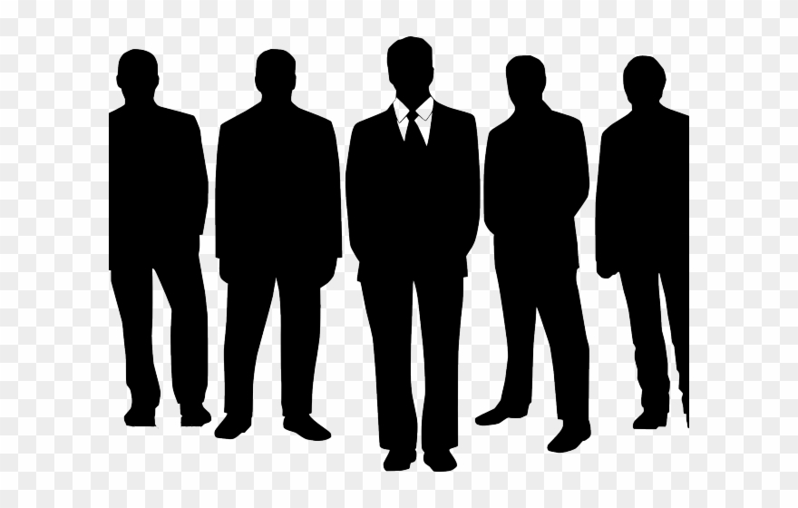 Silhouettes Clipart Many Person - Business Man Shadow Png Transparent Png