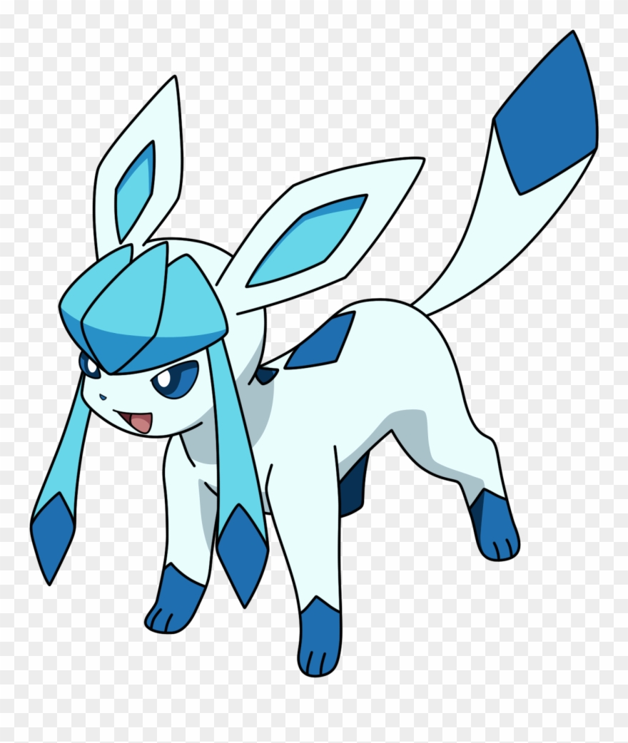 Glaceon Have The Ability Snow Cloak, Which Will Raise - Pokemon Eevee Evolution Glaceon Clipart