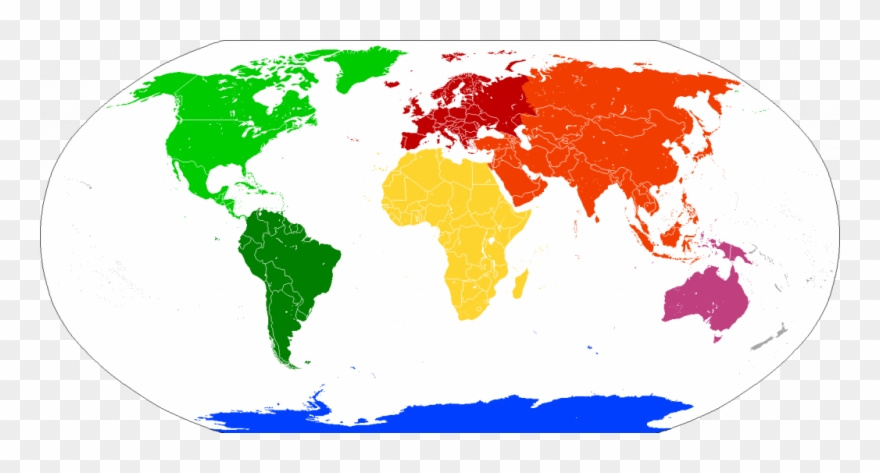 Seven Continents Australia Not Oceania Us Blank Map - World Map Continents Clipart